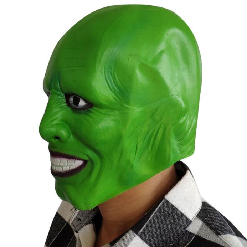 Film Maska Jim Carrey Latexové Masky Pro Cosplay Party Green