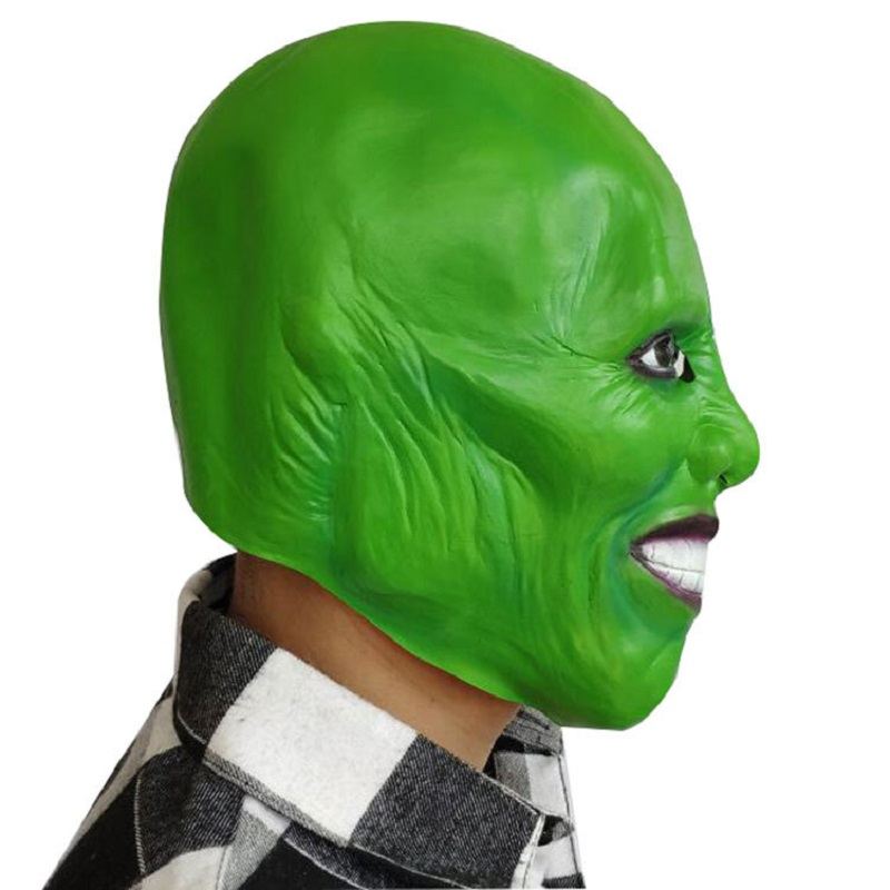 Film Maska Jim Carrey Latexové Masky Pro Cosplay Party Green