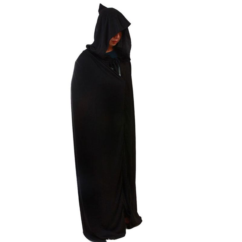 Halloween Grim Reaper Oblékání Kostým Dospělý Černý Velký Plášť Duchů První Apríl Legrační Představení Svrchní Oblečení