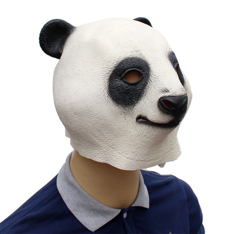 Halloweenské Nové Sváteční Party Potřeby Aanimal Latexová Maska Giant Panda 37*32*27