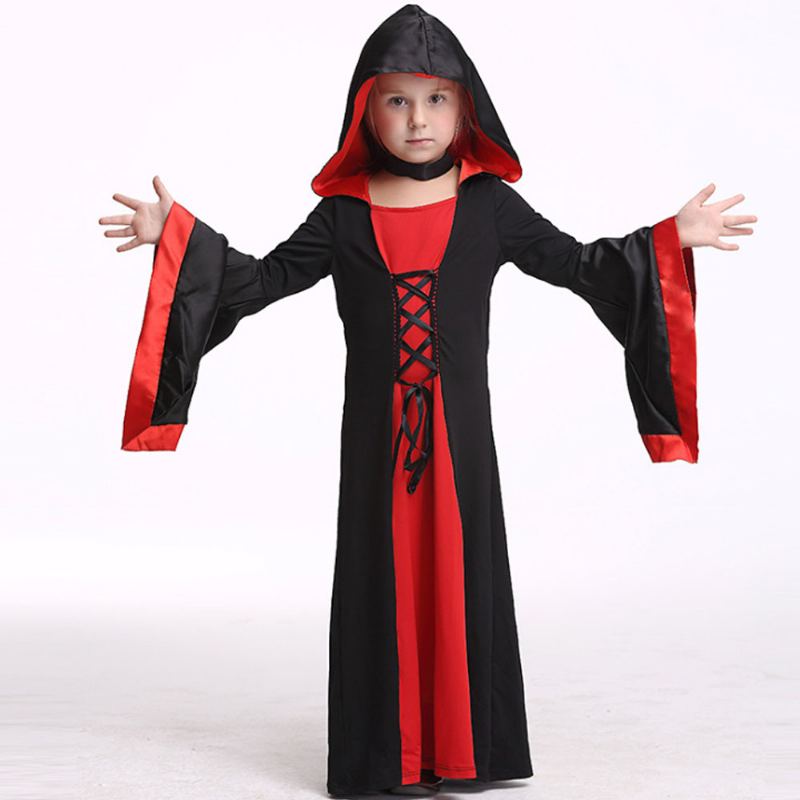 Halloweenské Šaty Dlouhý Dětský Oblek Pro Hallowmas Performance Wear Resistance Quality Day