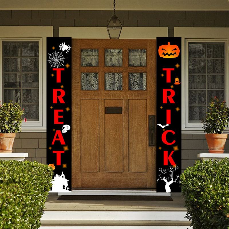 Halloweenské Závěsné Dveřní Dekorace A Nástěnné Cedule Uvítací Závěs Banner Halloween Home Decor