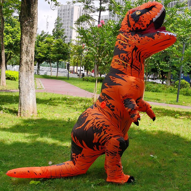 Hot T Rex Nafukovací Kostým Dinosaur Party Cosplay Kostýmy Efektní Maskot Anime Halloween Pro Dospělé Děti Dino Cartoon