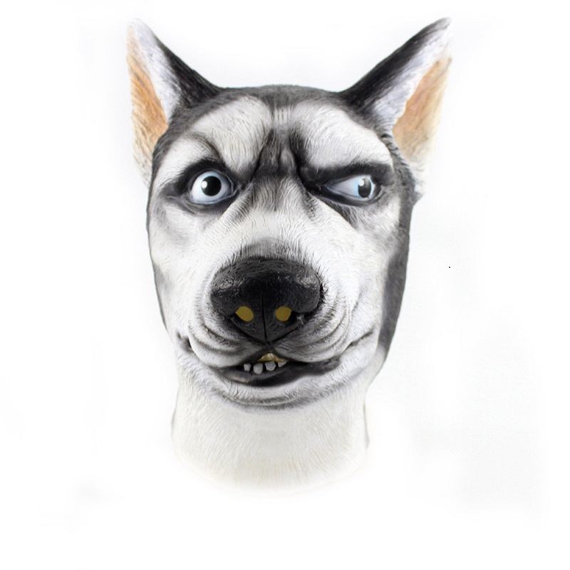 Komiksový Sibiřský Husky Dog Novinka 3d Latexová Zvířecí Maska