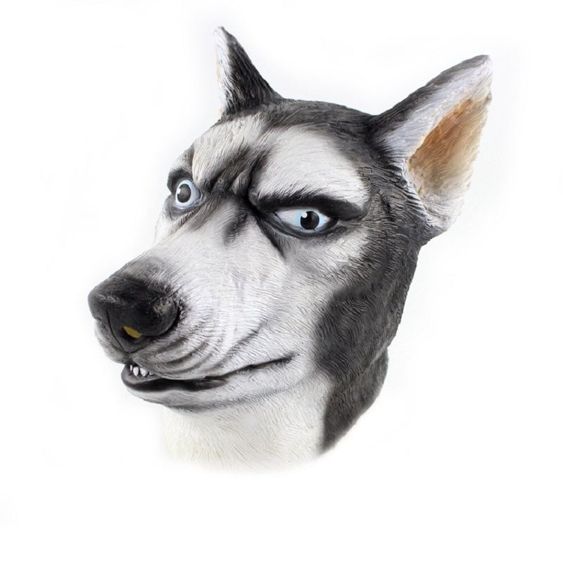 Komiksový Sibiřský Husky Dog Novinka 3d Latexová Zvířecí Maska