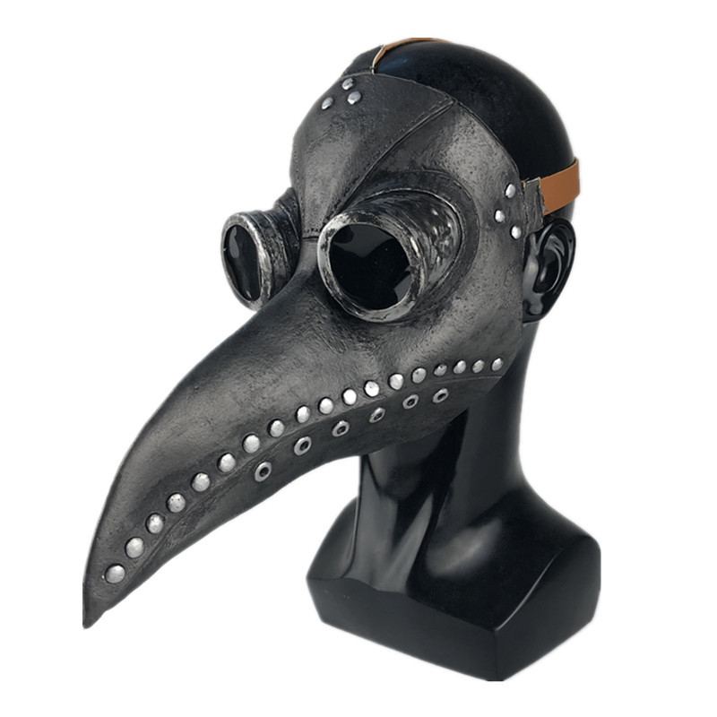 Legrační Středověký Steampunk Morový Doktor Bird Mask Latex Punk Cosplay Masky Zobák Dospělý Halloween Event Rekvizity