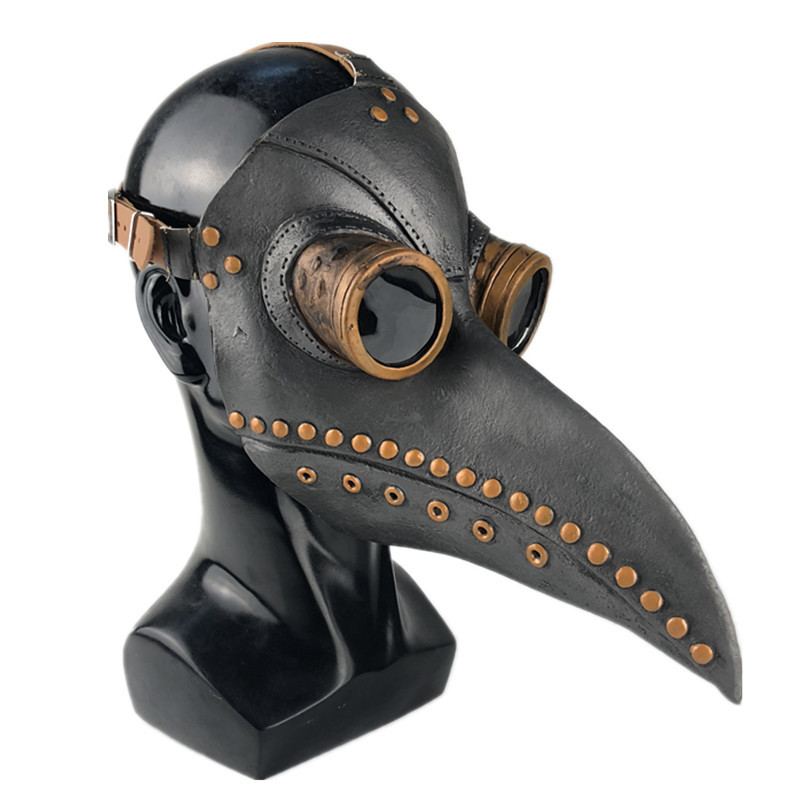 Legrační Středověký Steampunk Morový Doktor Bird Mask Latex Punk Cosplay Masky Zobák Dospělý Halloween Event Rekvizity