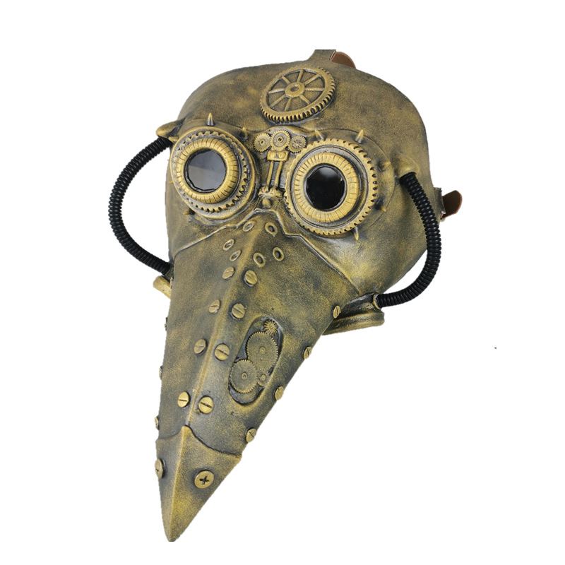 Legrační Středověký Steampunk Morový Doktor Bird Mask Latex Punk Cosplay Masky Zobák Dospělý Halloween Event Rekvizity