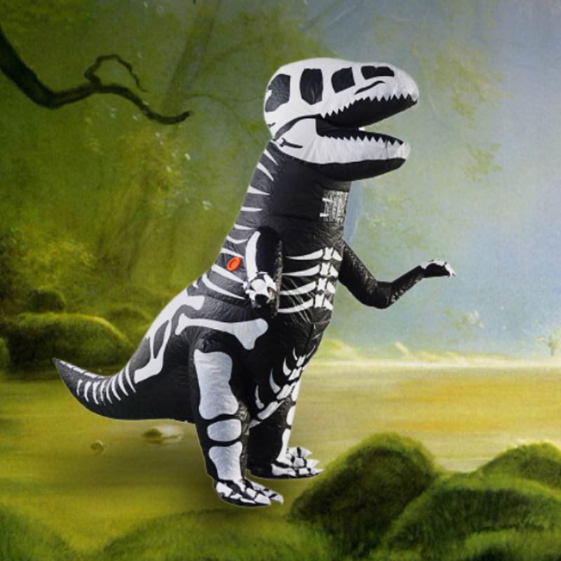 Nafukovací Oblek Tyrannosaurus Pro Halloweenské Představení Vodotěsný Odolný Vycházkový Dinosaurus Tlakový Kostým