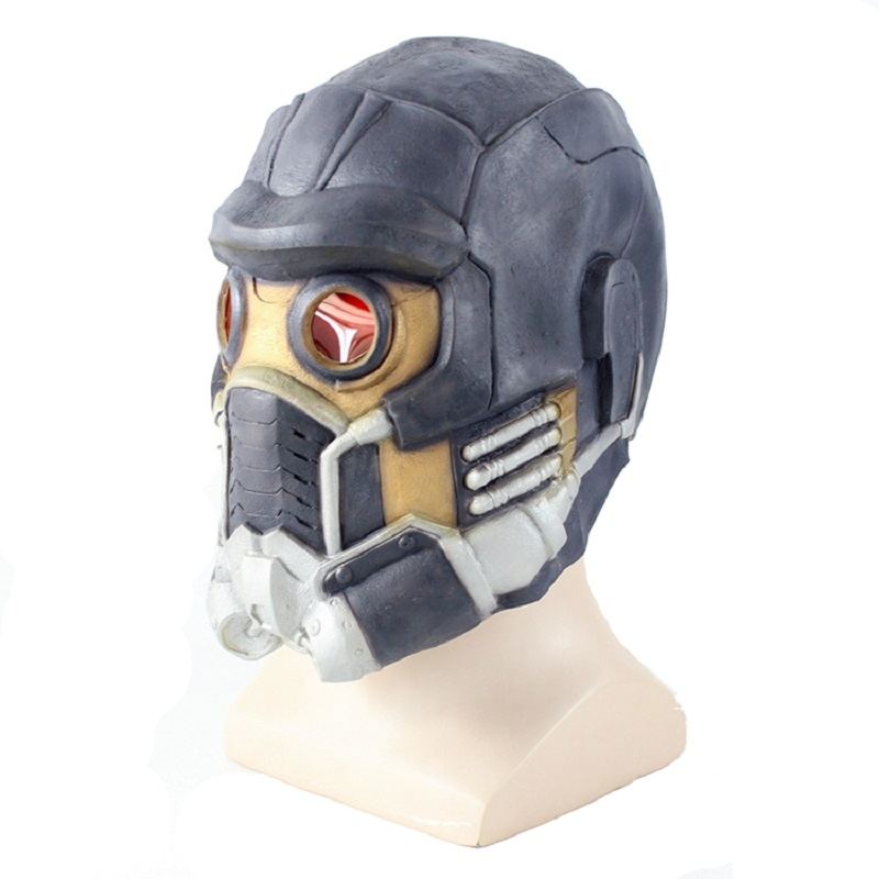 Nejnovější Guardians Star Cosplay Lord Mask Latexová Helma V Životní Velikosti