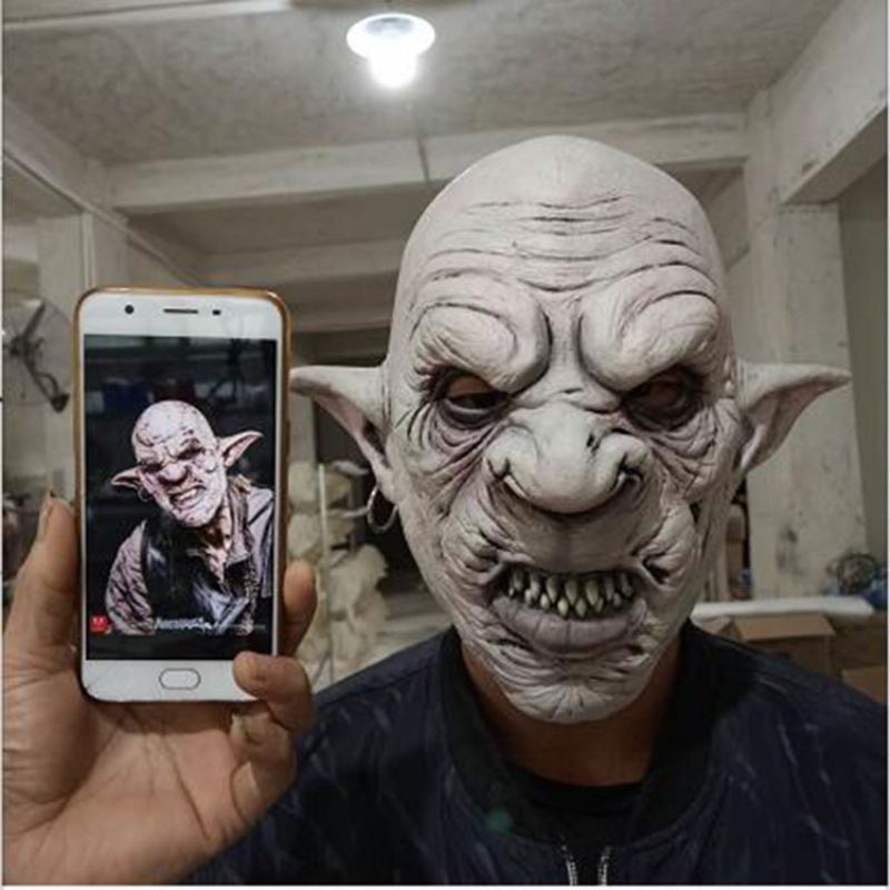 Nové Latexové Halloweenské Pokrývky Hlavy Horor Mutant Goblin Mask Plesová Maska Haunted House Tajná Místnost Oblékací Rekvizity