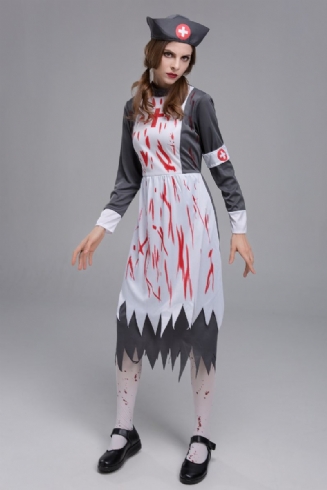 Nový Halloweenský Cosplay Ženský Kostým Hororový Zombie Na Párty S Motivem Krvavého Ďábla