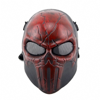 Punisher Scary Skull Mask Ochranná Maska Pro Uši Real Man Field Protection