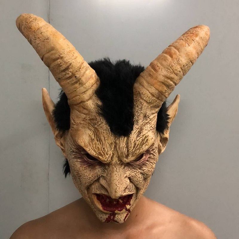 Scary Mask Demon Devil Lucifer Roh Maska Halloween Cosplay Festival Party Rekvizity