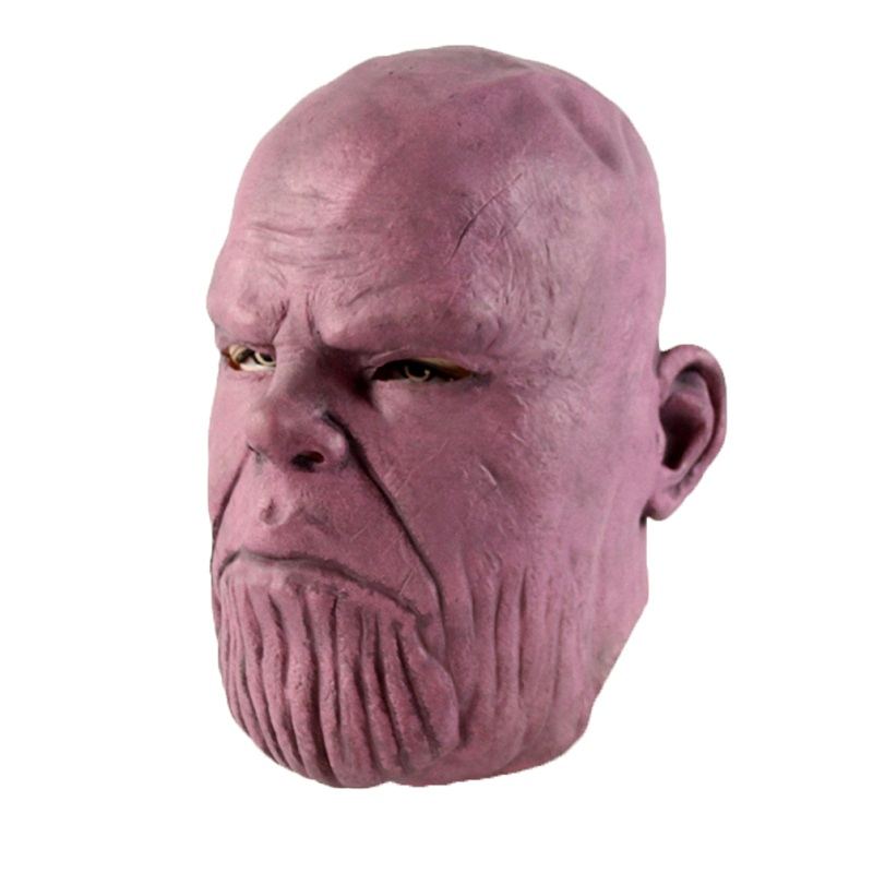 Thanos Latexová Maska Stage Performance Hood Superhero Cosplay Tool