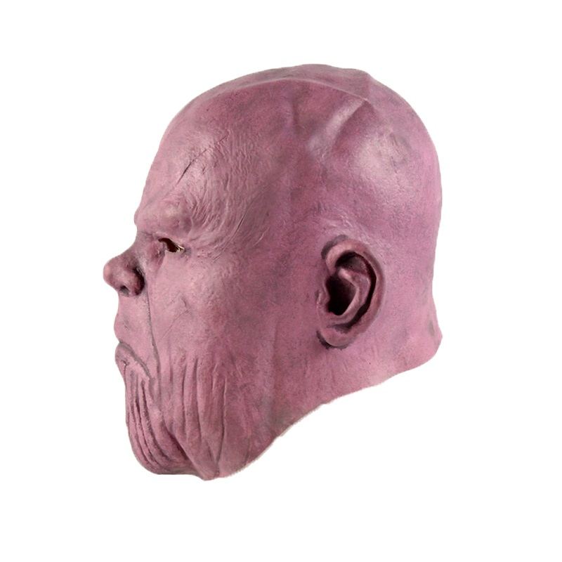 Thanos Latexová Maska Stage Performance Hood Superhero Cosplay Tool