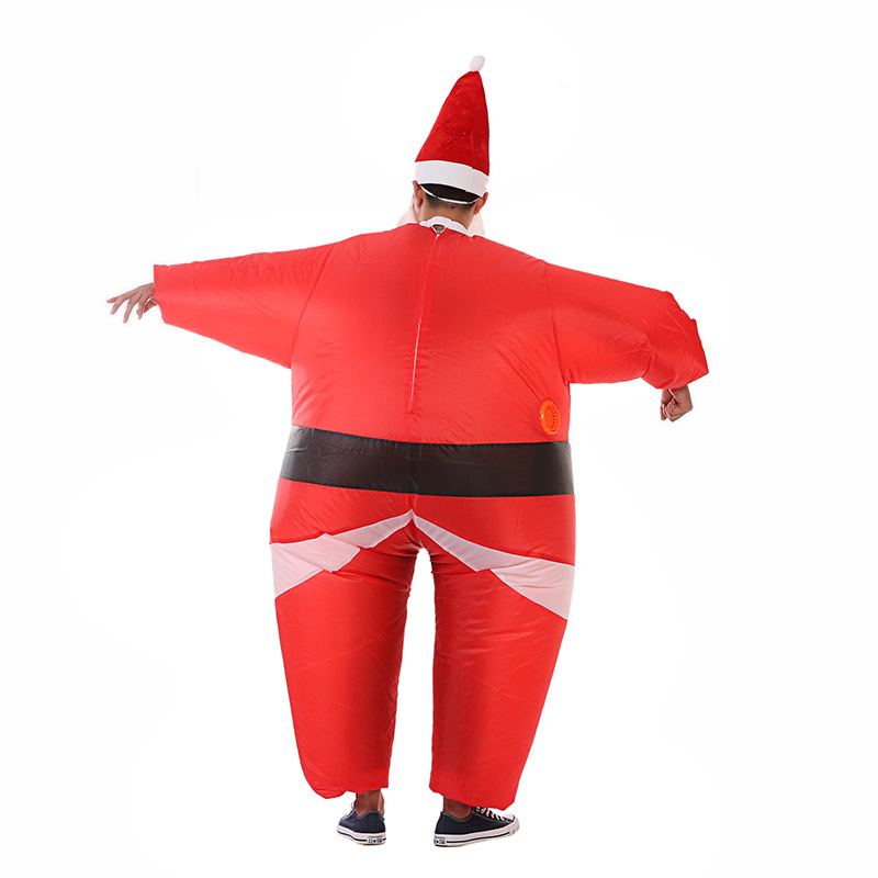 Vánoční Kostýmy Santa Clause Claus Nafukovací Oblečení Cosplay Zábavné Party Aktivity Taneční Rekvizity