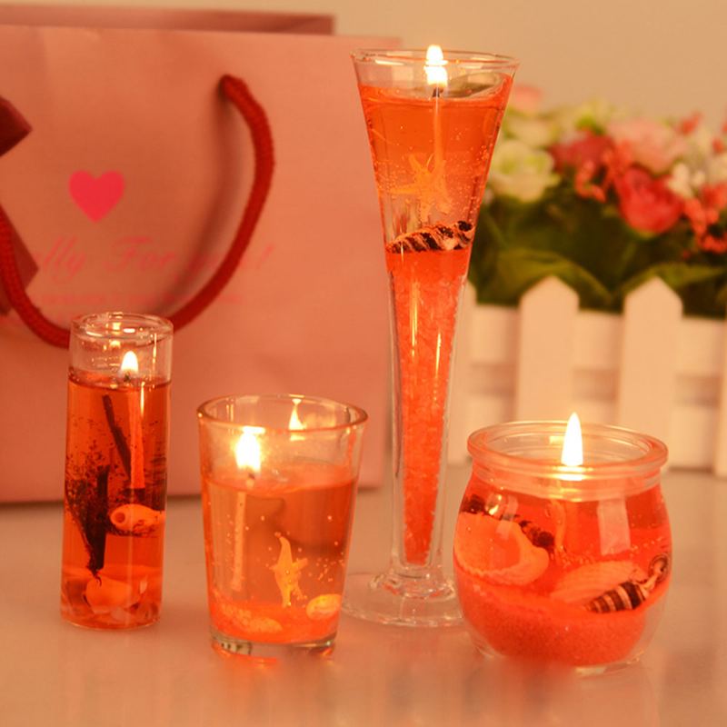 Sada Vonných Svíček S Romantickou Vůní Dekorace Z Mořských Organismů Valentýn Dárek K Narozeninám Jelly Candle Suit