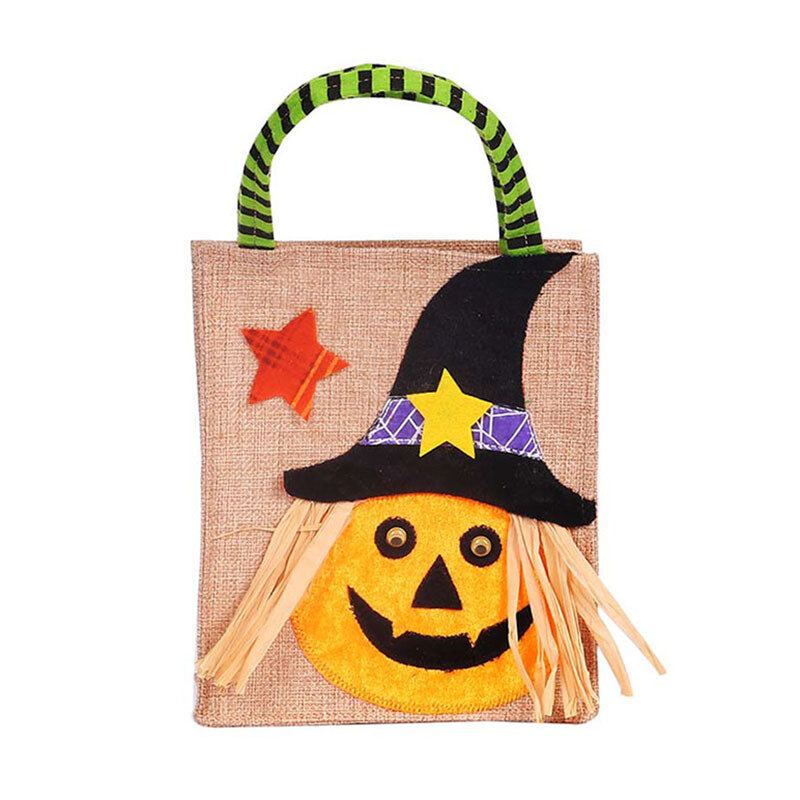 Halloween Dárková Taška Dýňová Černá Kočka Bílý Duch Čarodějnice Ghost Festival Candy Bag