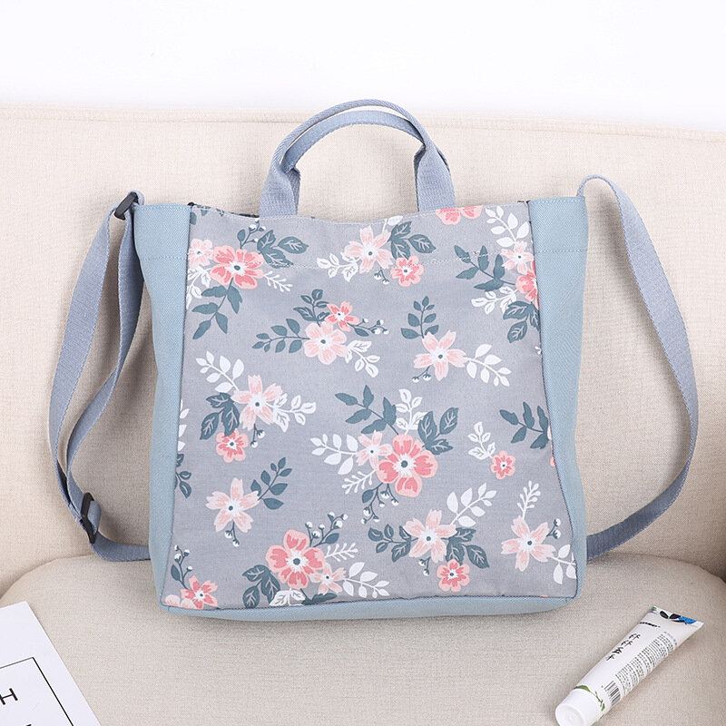 Korejská Verze Tašky Print Přes Rameno Casual Messenger Bag Velkokapacitní Kabelka Multifunkční