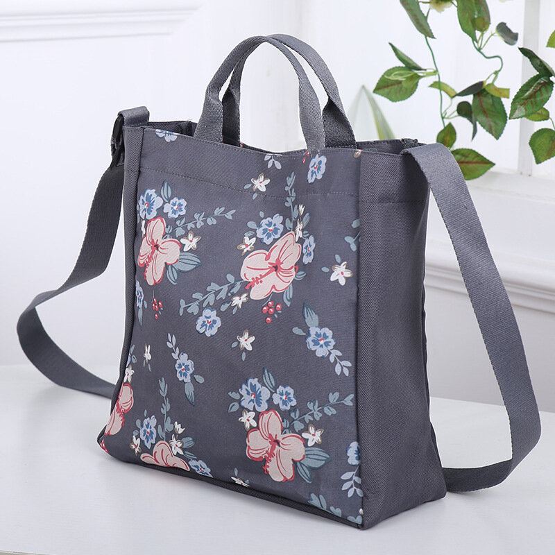 Korejská Verze Tašky Print Přes Rameno Casual Messenger Bag Velkokapacitní Kabelka Multifunkční