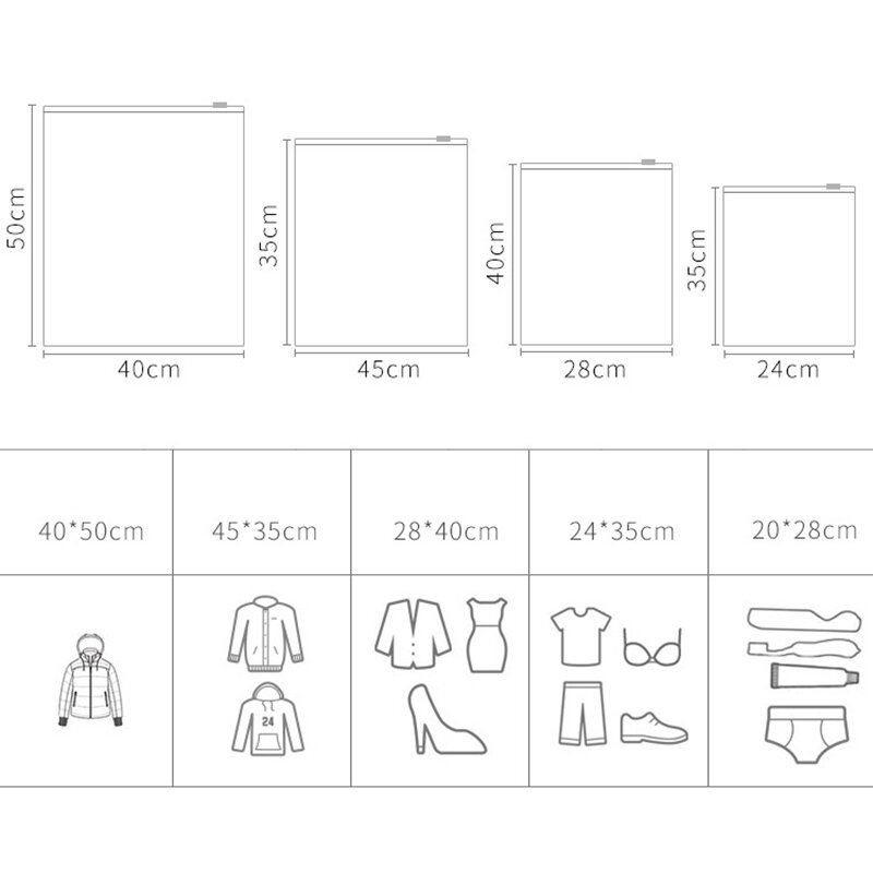 Průhledná Cestovní Úložná Taška Vodotěsná Utěsněná Oblečení Zavazadla Balené Úložiště Třídicí