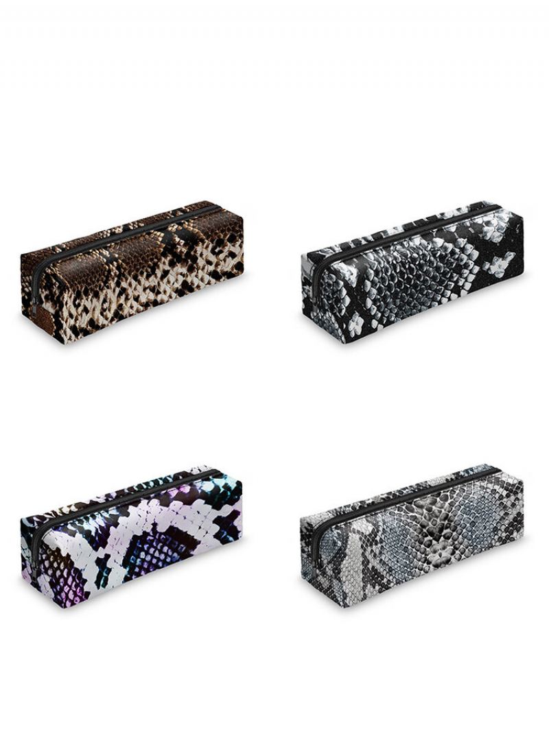 Snakeskin Pencil Case 3d Digitální Tisk Makeup Bag Storage Bag