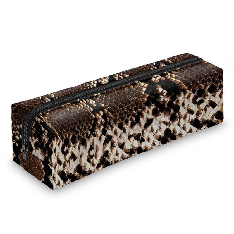 Snakeskin Pencil Case 3d Digitální Tisk Makeup Bag Storage Bag