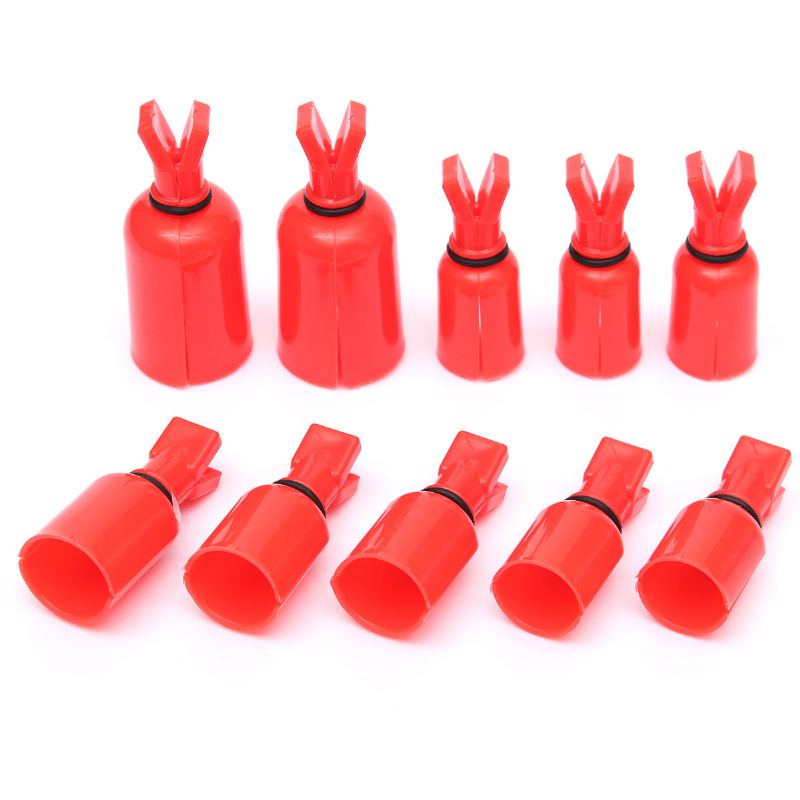 10ks Plastic Soak Off Uv Gel Polish Remover Wrap Cap Tool Clip