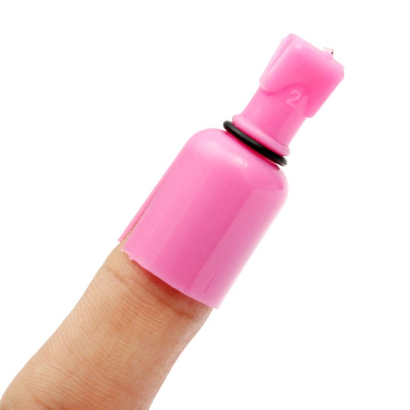 10ks Plastic Soak Off Uv Gel Polish Remover Wrap Cap Tool Clip