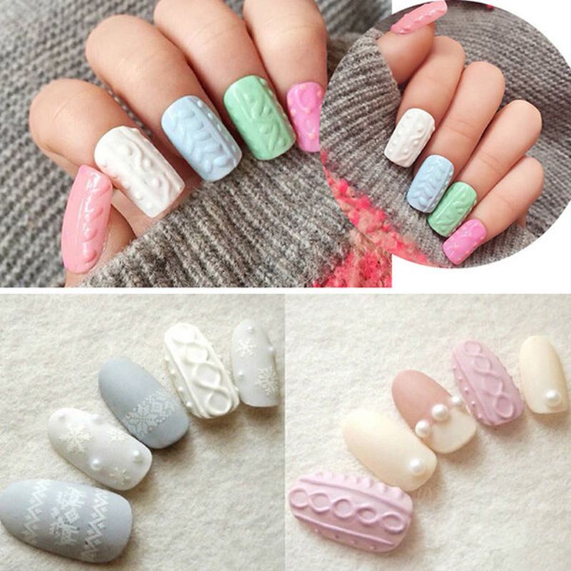 12 Barev 3d Vyřezávaný Uv Gel Polish Builder Nail Art Diy Malba Kreativní Manikúra