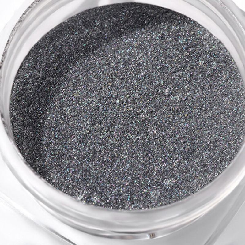 1g Magic Mirror Black Nail Glitter Powder Hladké Nehty Umění Chrome Pigment Dust Manikúra Diy Decorati