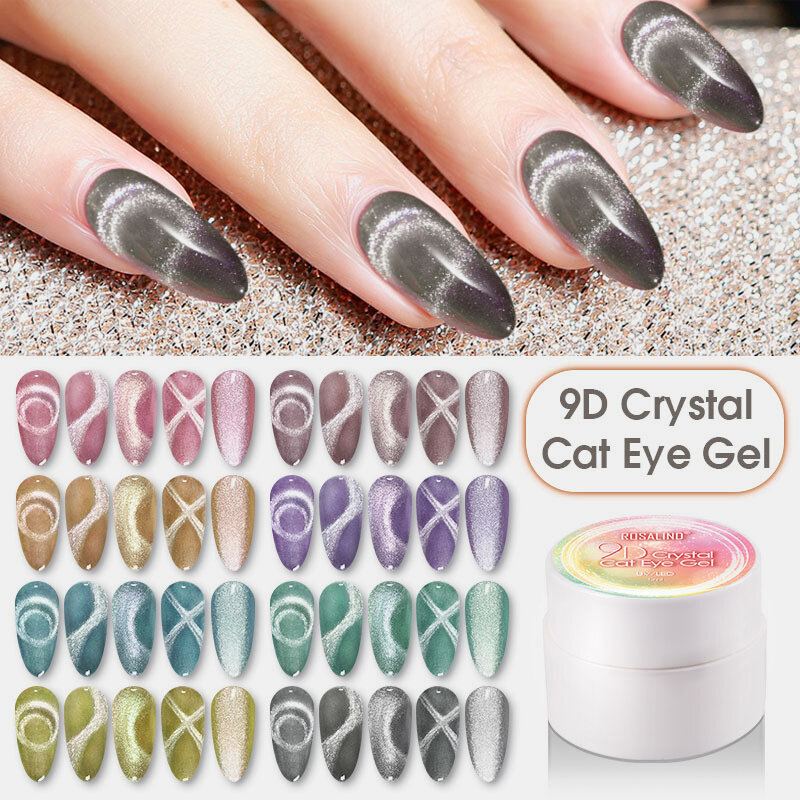 5ml 9d Crystal Cat Eye Gel Nail Art Design Lak Soak-off Gel Uv Led Lampou Vytvrzený Lak Na Nehty Gel