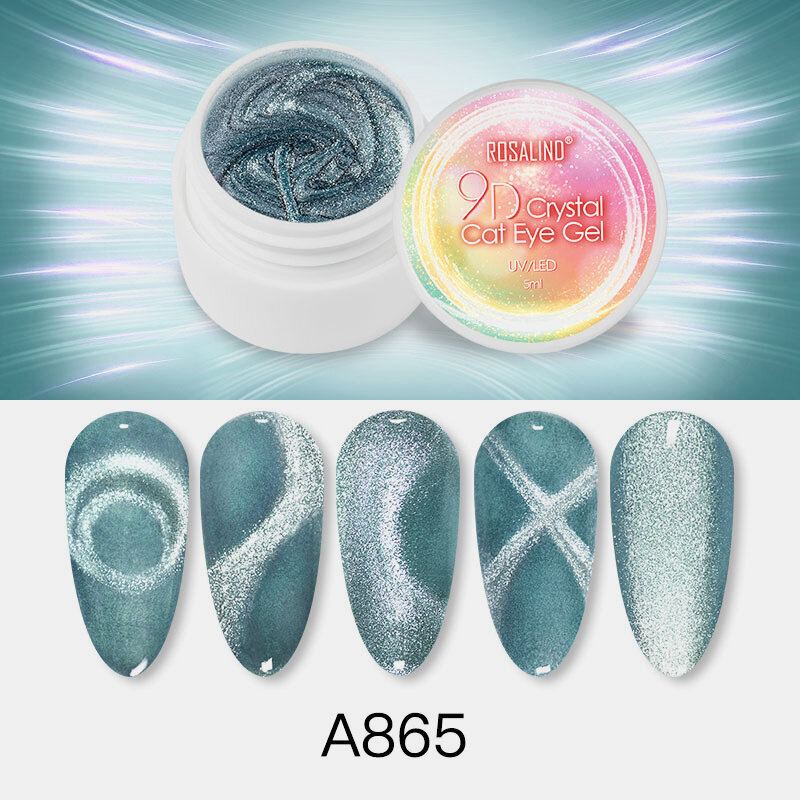 5ml 9d Crystal Cat Eye Gel Nail Art Design Lak Soak-off Gel Uv Led Lampou Vytvrzený Lak Na Nehty Gel