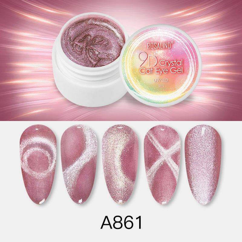 5ml 9d Crystal Cat Eye Gel Nail Art Design Lak Soak-off Gel Uv Led Lampou Vytvrzený Lak Na Nehty Gel