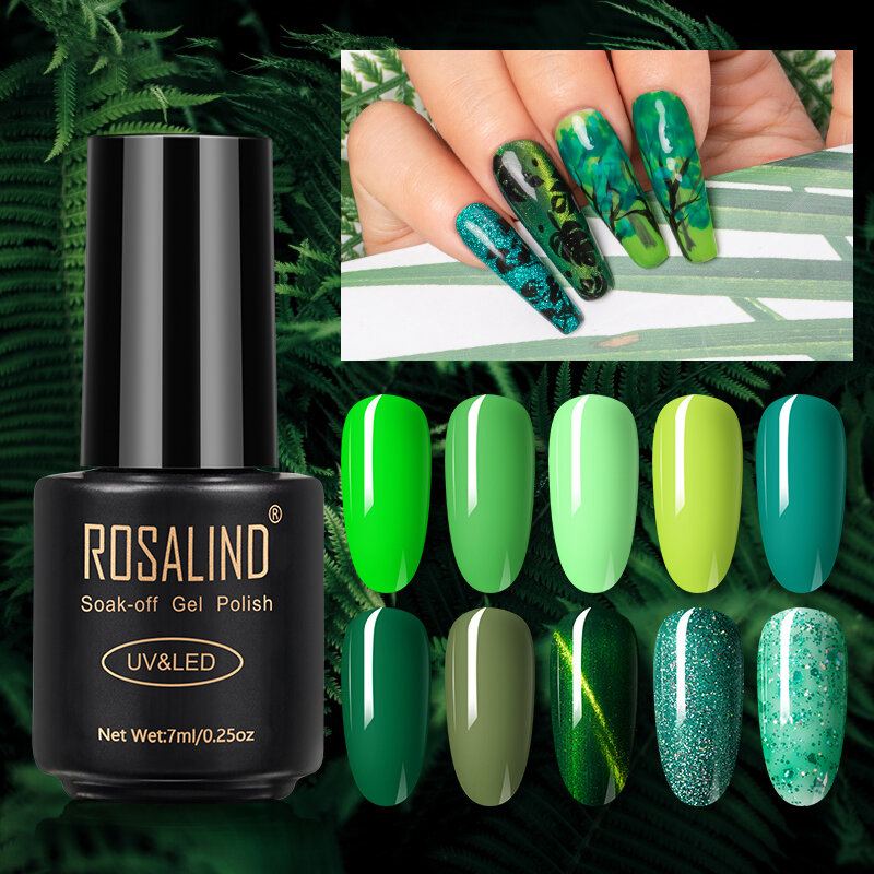 7 Ml Forest Green Series Gelový Lak Na Nehty Manikúra Fototerapeutický Gel Semipermanentní Uv Gel