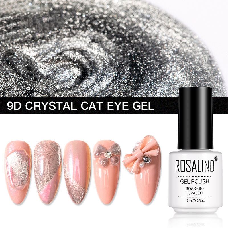 9d Crystal Cat Eye Gel 7ml Lak Na Nehty Vše Pro Manikúru Semipermanentní Gel S Uv Lampou Need Magnetic Stick