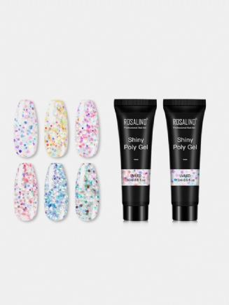 Lesklý Poly Glitter Extension Gel Nails Art Design Semipermanentní Uv Gel Builder Vše Pro Manikúru Gellak Gel Na Nehty