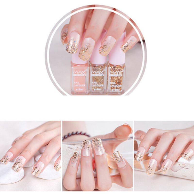 Maxdona 3 Barvy/sada Lak Na Nehty Gradient Color Cocktail Magic Nails Gel