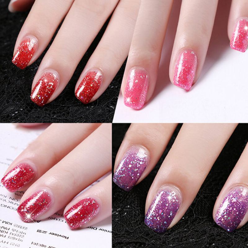 Rosalind 12 Colours Uv Gel Polish Glitter Flitry Soak Off Uv Led Lampa Na Nehty S Dlouhou Výdrží 7 Ml