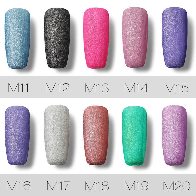 Rosalind Matte Soak Off Gel Polish Nail Glitter Color Uv Lak 7ml