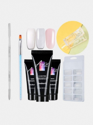 Sada 4 Ks Jelly Gel Pro Prodloužení Nehtů Soak Off Quick Builder Crystal Gel Nail Art Gel Kit