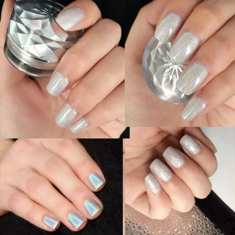 Sliver Metallic Mirror Flash Chrome Effect Nail Powder Charming Nails Art