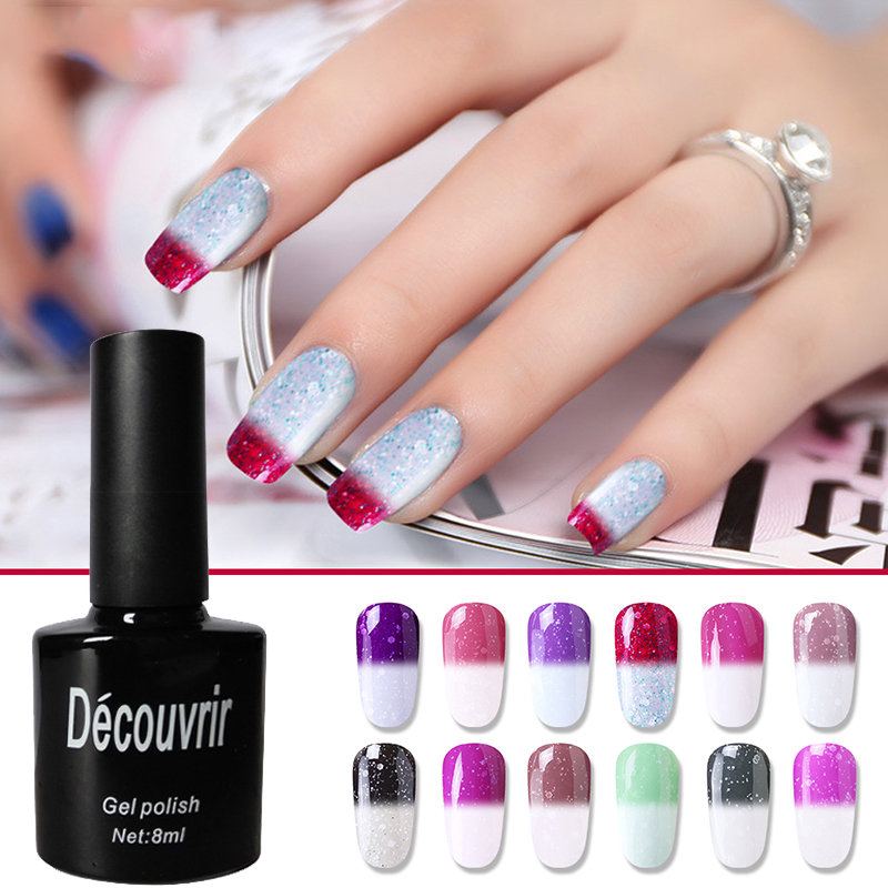 Termální Uv Gel Nail Art Mood Color Changing Polish Lak 10ml