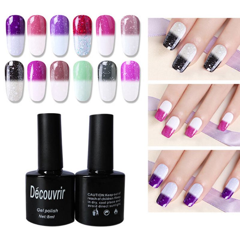 Termální Uv Gel Nail Art Mood Color Changing Polish Lak 10ml