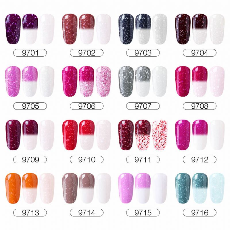 Termální Uv Gel Nail Art Mood Color Changing Polish Lak 10ml