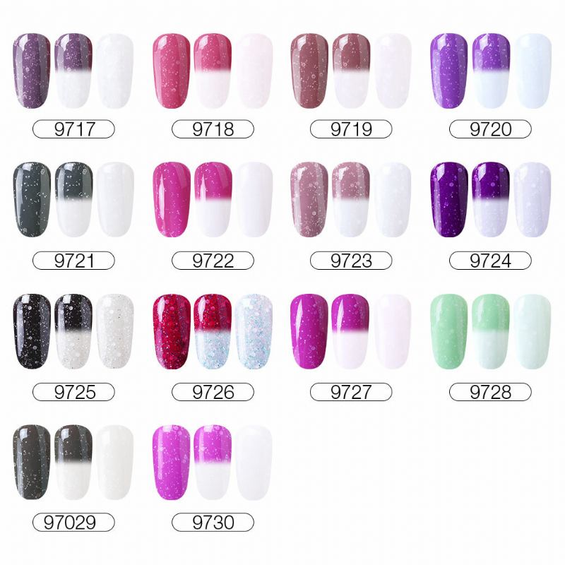 Termální Uv Gel Nail Art Mood Color Changing Polish Lak 10ml