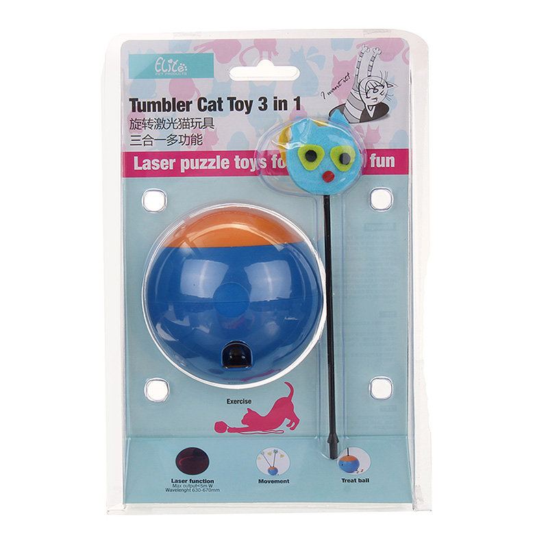 Funny Pet Cat Kitten Play Toy Elektrická Otočná Hračka Pro Kočky Pro Domácí Mazlíčky