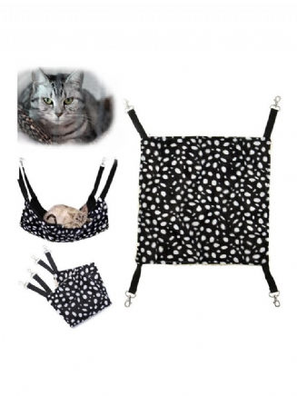 Hřejivá Podložka Do Klece Pro Mazlíčky Kočka Kitty Závěsná Houpací Síť Pro Fretku V Designu Polka Dot