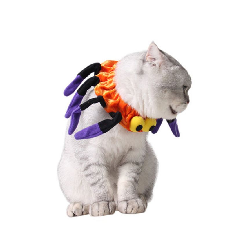 Pet Spider Collar Pes Cat Puppy Kitty Cap Halloween Potřeby Pet Kostým